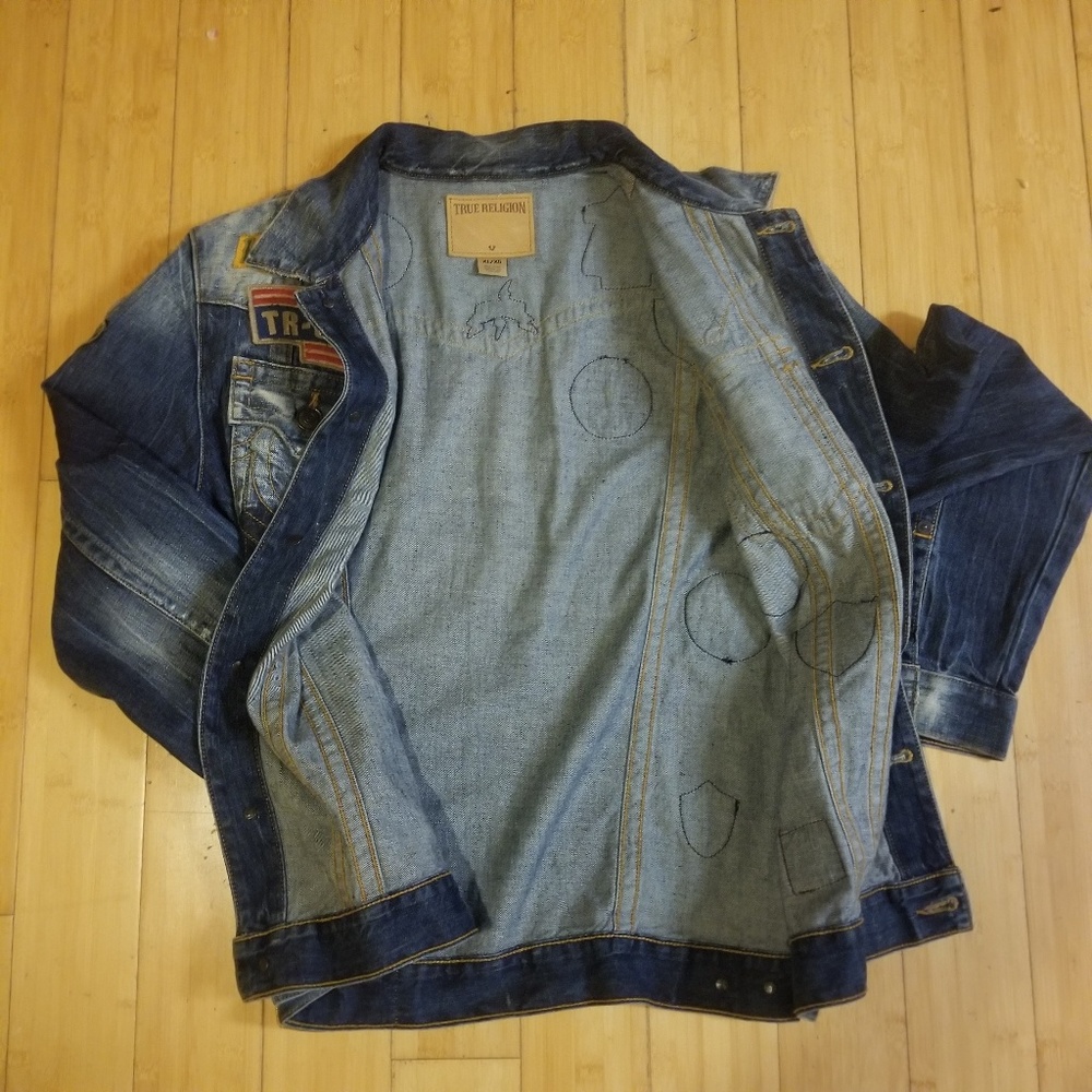 ⛔⛔SOLD⛔⛔True Religion Jimmy Patchwork jacket - Picture 4 of 8